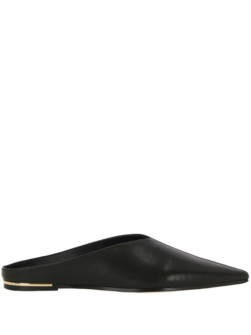 Black calf leather ballerina STUDIO AMELIA | F766CFCBLK